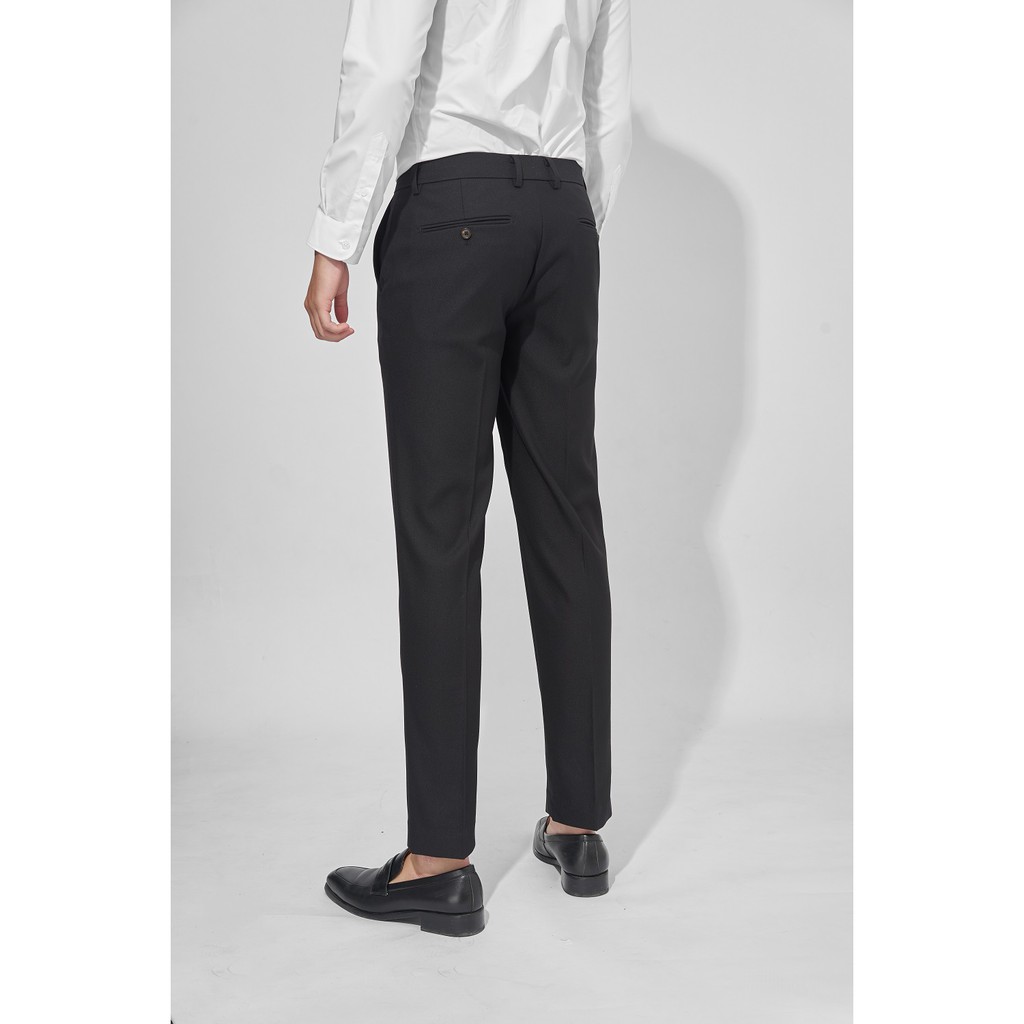 Quần âu nam công sở Biluxury co giãn siêu nhẹ trẻ trung, lịch thiệp 5QAUB001DEN | BigBuy360 - bigbuy360.vn