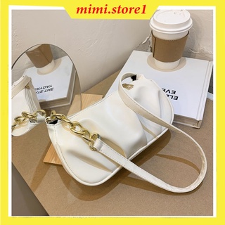 Túi đeo vai kẹp nách chất liệu da trơn - Mimi.store1
