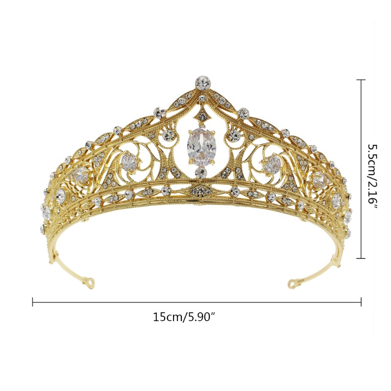 Vương Miện Cài Tóc Đính Pha Lê