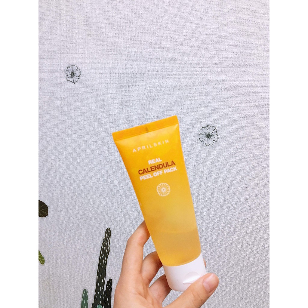 Mặt Nạ Lột Dịu Nhẹ Tẩy Tế Bào Chết APRILSKIN Real Calendula Peel Off Pack 100g _ April Skin Chính Hãng | Thế Giới Skin Care