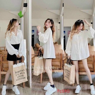 Áo sơ mi tay phồng