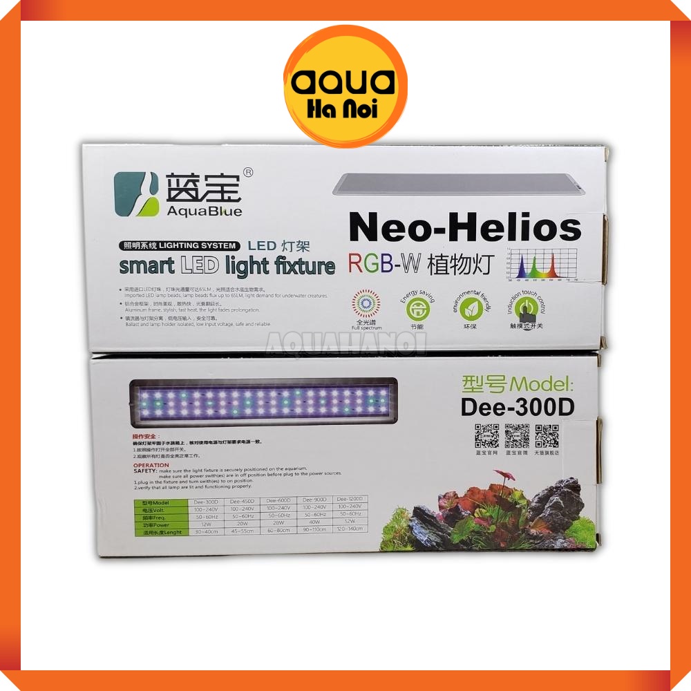 Đèn LED Aquablue Neo-Helios WRGB DEE 600/900/1200D dùng cho hồ cá thủy sinh 60 - 140 cm