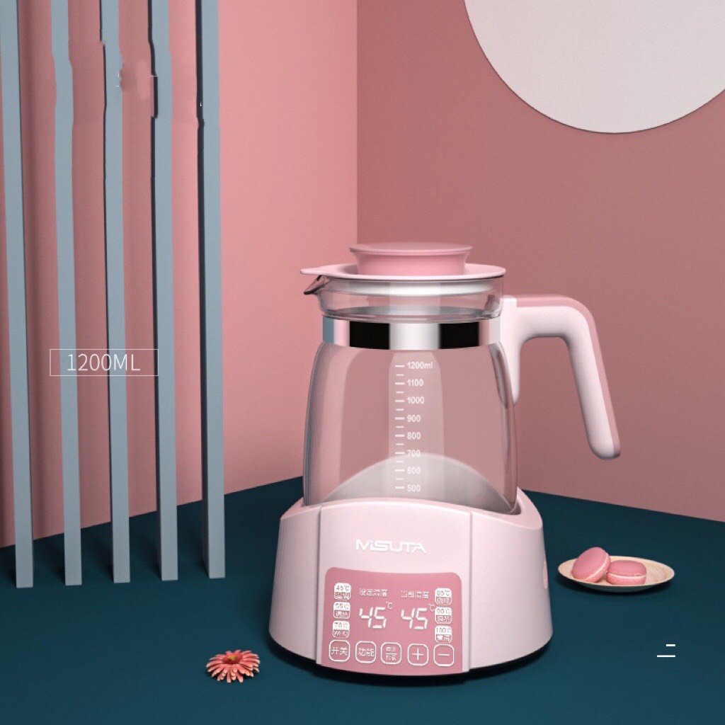 Máy đun hâm nước pha sữa thông minh giữ nhiệt Misuta chính hãng BH 12 tháng
