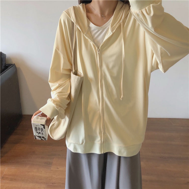 Áo Khoác Cardigan Mỏng Dáng Rộng Tay Dài Chống Tia UV Thời Trang Mùa Hè Hàng Mới Dành Cho Nữ 2022
