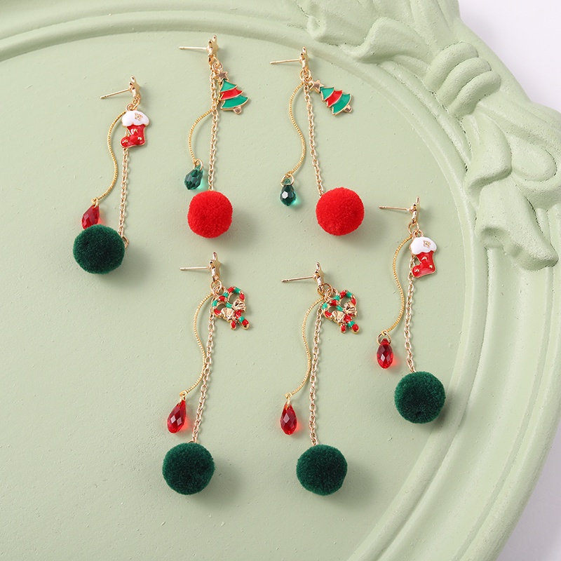 Bông tai dáng dài hình cây điều ước 2 phong cách thời trang cho nữ