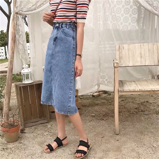 {order bigsize,S-5xl}Chân váy bò jean dài sẻ giữa xinh | BigBuy360 - bigbuy360.vn