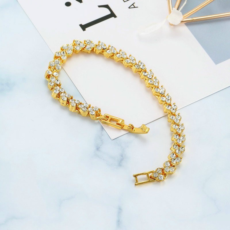 Vòng tay thời trang nữ lúa mạch liên kết VTF333
