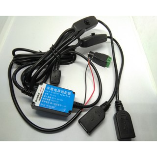 Module hạ áp 11-40V sang 5V (đầu ra 2 cổng USB có công tắc, 3A MAX)(Car power adaptor)