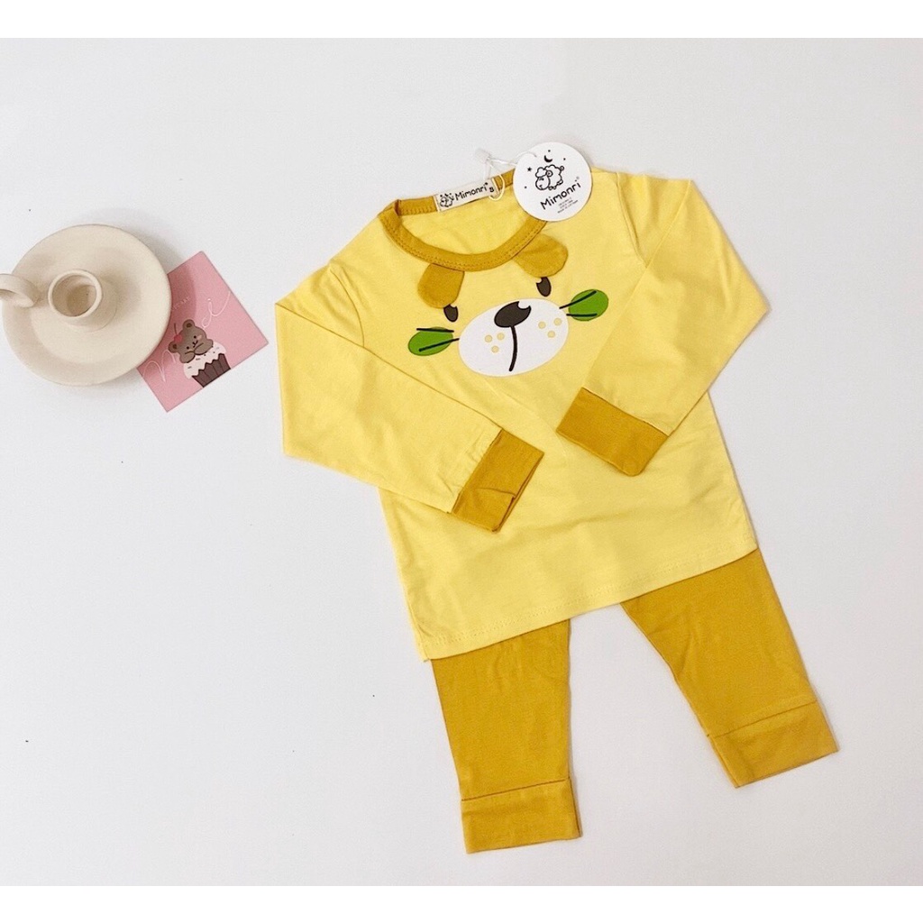 Bộ dài tay họa tiết cho bé chất thun lạnh (mới)