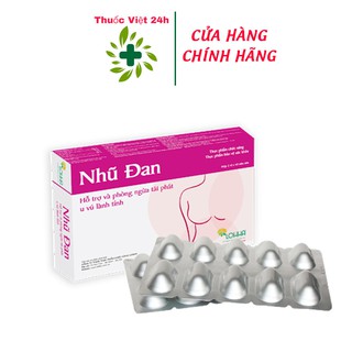 Nhũ Đan - Hàng Việt Nam - Hộp 20 Viên - Giảm Nguy Cơ Hình Thành & Làm Chậm Phát Triển U Xơ Tuyến Vú