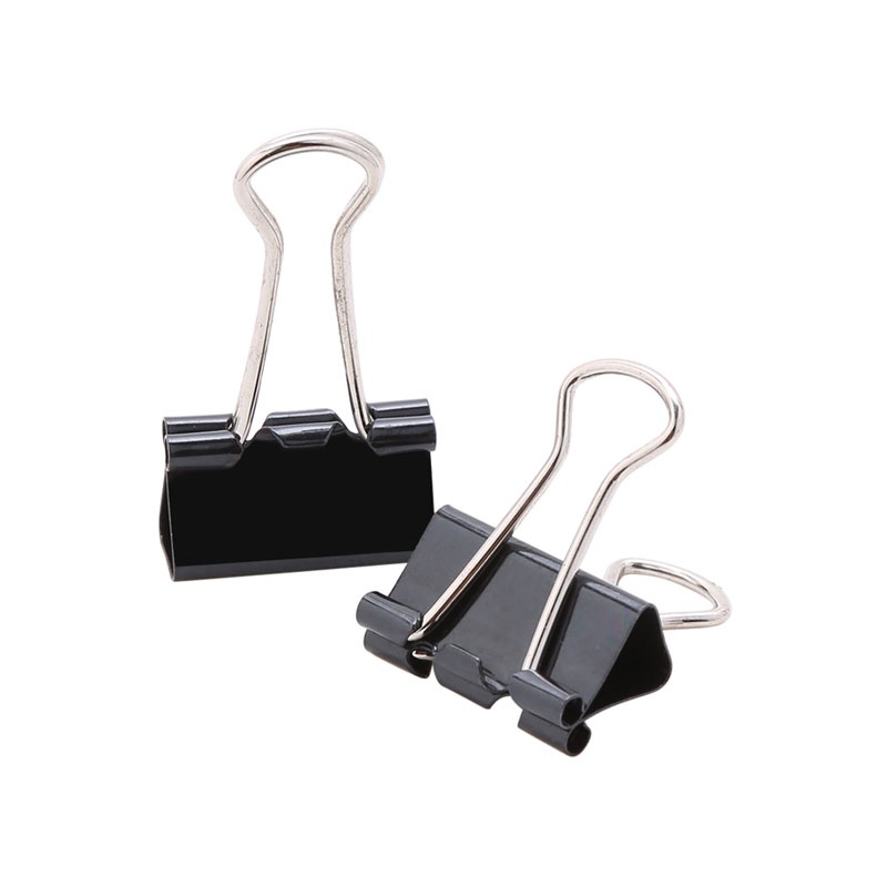 Kẹp bướm/ Kẹp tài liệu ĐEN Gstar/ Double A 15mm-19mm-25mm