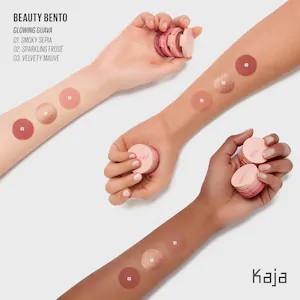 Kaja - Phấn Mắt 3 Ô Kaja Beauty Bento Bouncy Shimmer Eyeshadow Trio