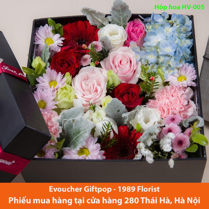 Hà Nội [Evoucher] Phiếu mua HỘP HOA HV-022 tại cửa hàng hoa 1989 FLORIST