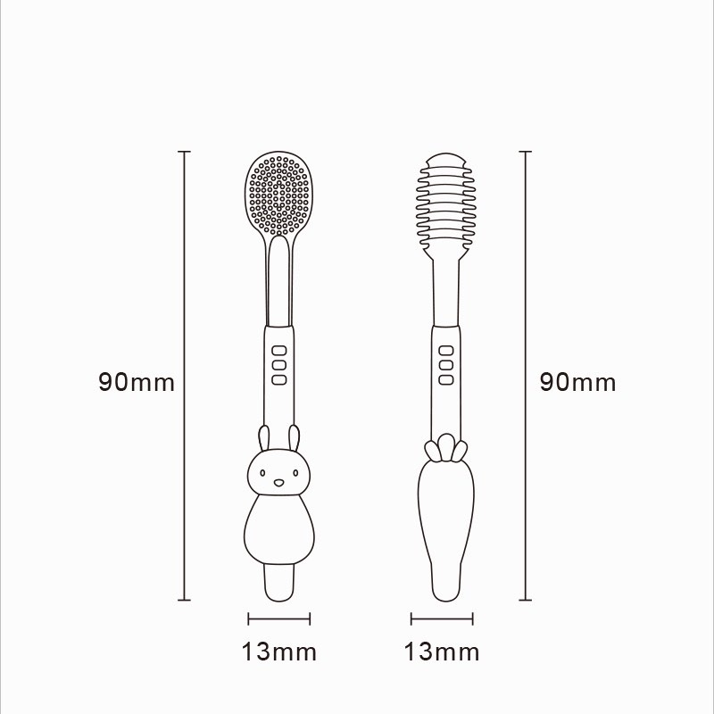 Bộ Rơ Lưỡi &amp; Bàn Chải Silicon Mềm Mại ( Kèm Cốc + Chân Đế) Giúp Vệ Sinh Răng Miệng Cho Bé Dễ Dàng - AD38