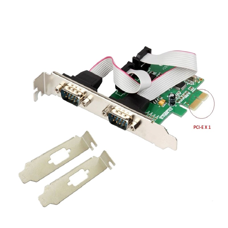 Card Điều Khiển PCI-E 1.0X1 WCH382 2 Cổng RS232 Com Db9