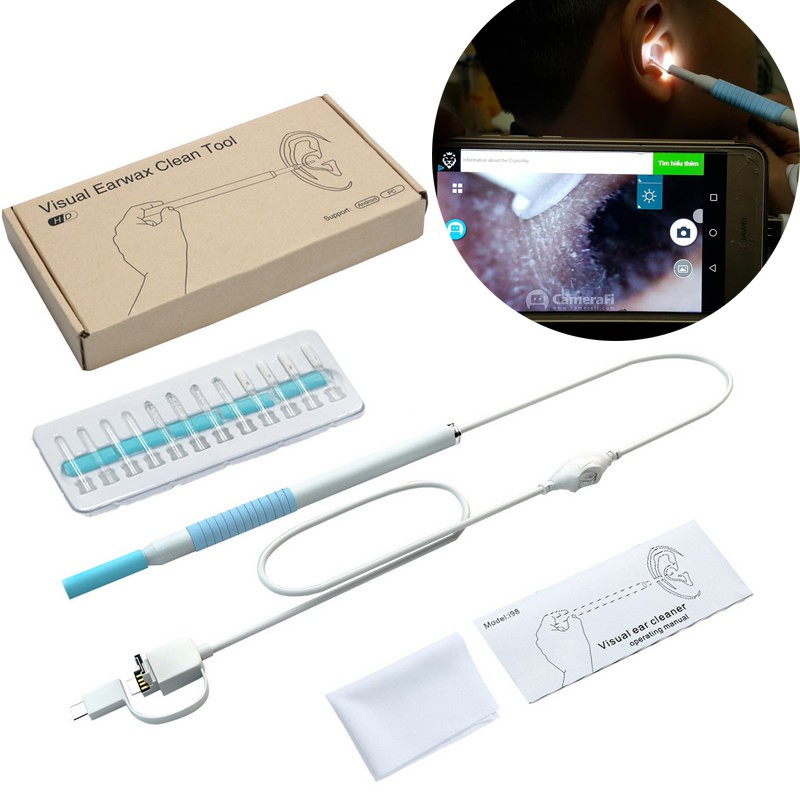 Máy nội soi lấy ráy tai Inskam | Quay – thu ảnh trực tiếp