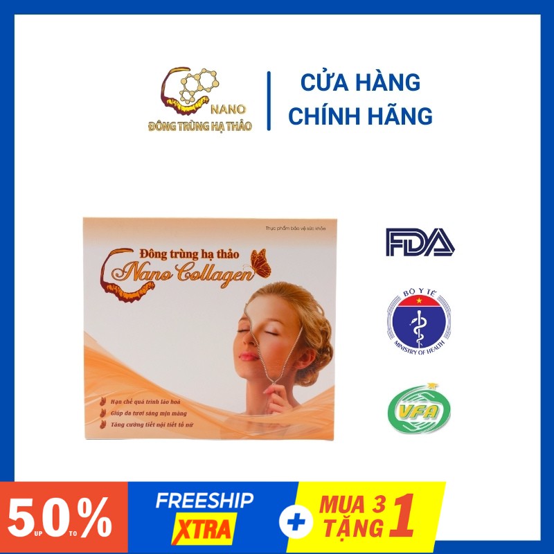 [FREESHIP50K]✅Nước Uống Nano Collagen Đông Trùng Hạ Thảo 12lọ x 20ml Giúp Da Săn Chắc Căng Mịn Tăng Cường Nội Tiết Tố Nữ | BigBuy360 - bigbuy360.vn