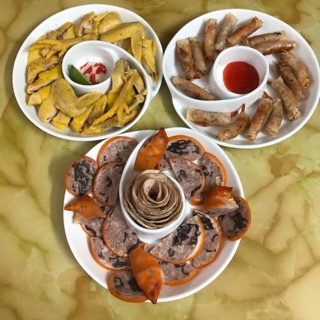 Đĩa bày đồ ăn hình xoắn hoa hồng