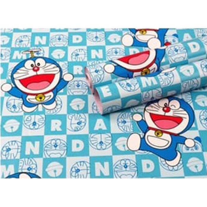 Miếng Dán Tường Trang Trí Phòng Khách / Phòng Ngủ Hình Doraemon Dễ Thương