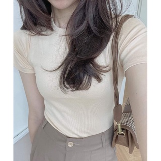 Áo thun cộc tay ôm body form đẹp chất cotton mềm mịn thời trang basic