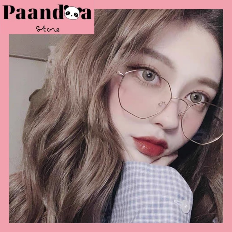 [Hàng cao cấp] Mắt Kính Đa Giác - Gọng Kim Loại - Chống tia bức xạ bảo vệ mắt mã MKCC03 | BigBuy360 - bigbuy360.vn