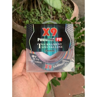 Dây dù câu cá cao cấp của daiwa nhật pe x9 7 màu siêu bền chống chầy xước