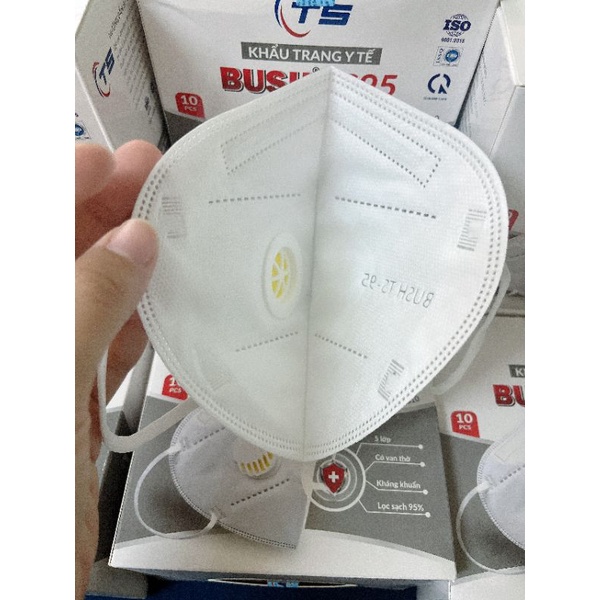 Khẩu Trang Van Logo Dập BUSH TS95 ( Hàng Công Ty ) 10C/1 Hộp