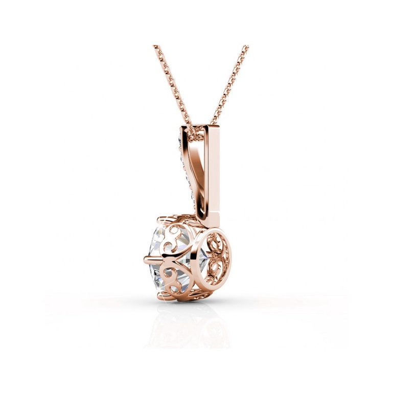 DÂY CHUYỀN SWAROVSKI 925 STERLING SILVER WITH ROSE GOLD PLATED 1103D