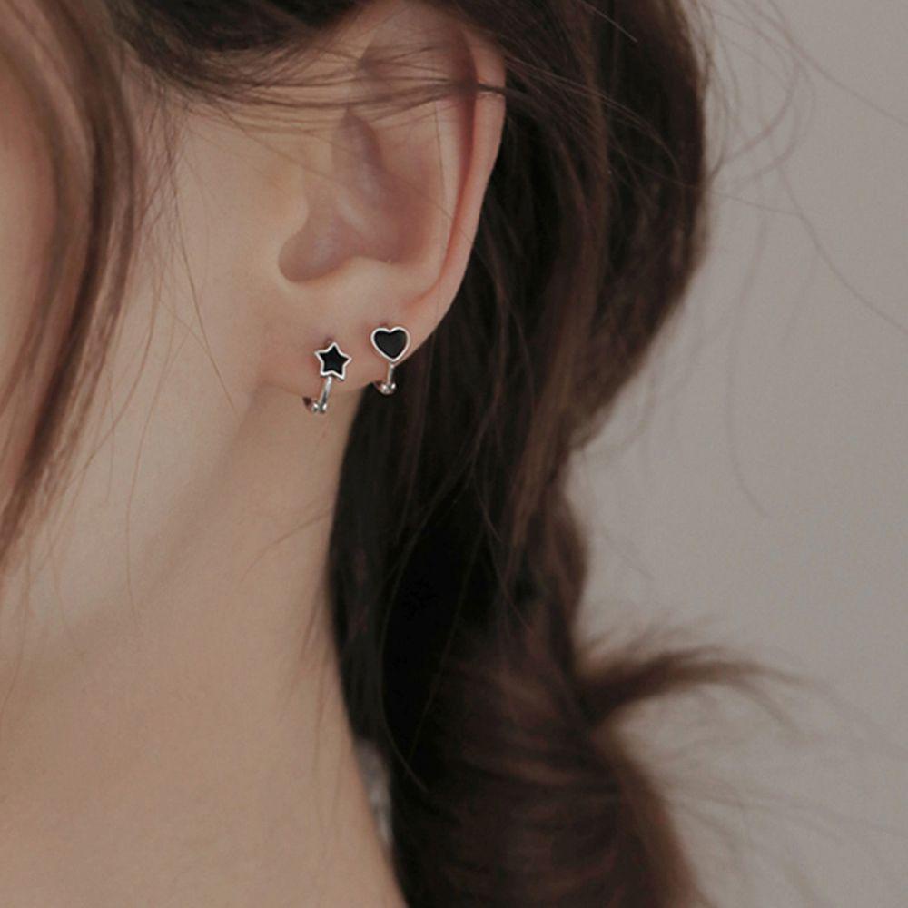 Khuyên Kẹp Vành Tai VANES1 Hình Trái Tim Ngôi Sao Thanh Lịch Cho Nữ