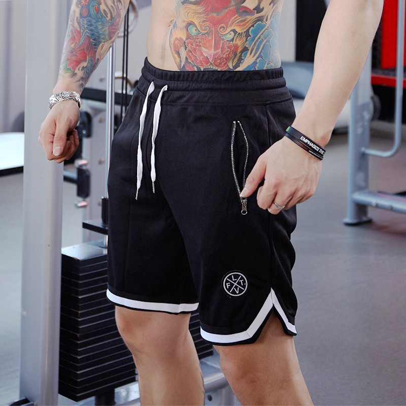 LIVE FIT Men's Fitness Breathable Shorts Summer Training Basketball Sweat Shorts
