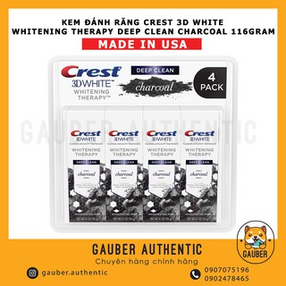 KEM ĐÁNH RĂNG CREST 3D WHITE WHITENING THERAPY DEEP CLEAN CHARCOAL 116G