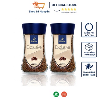 Cà phê hòa tan tách caffeine tchibo decaf - 100% arabica vị chua dịu lọ 100g