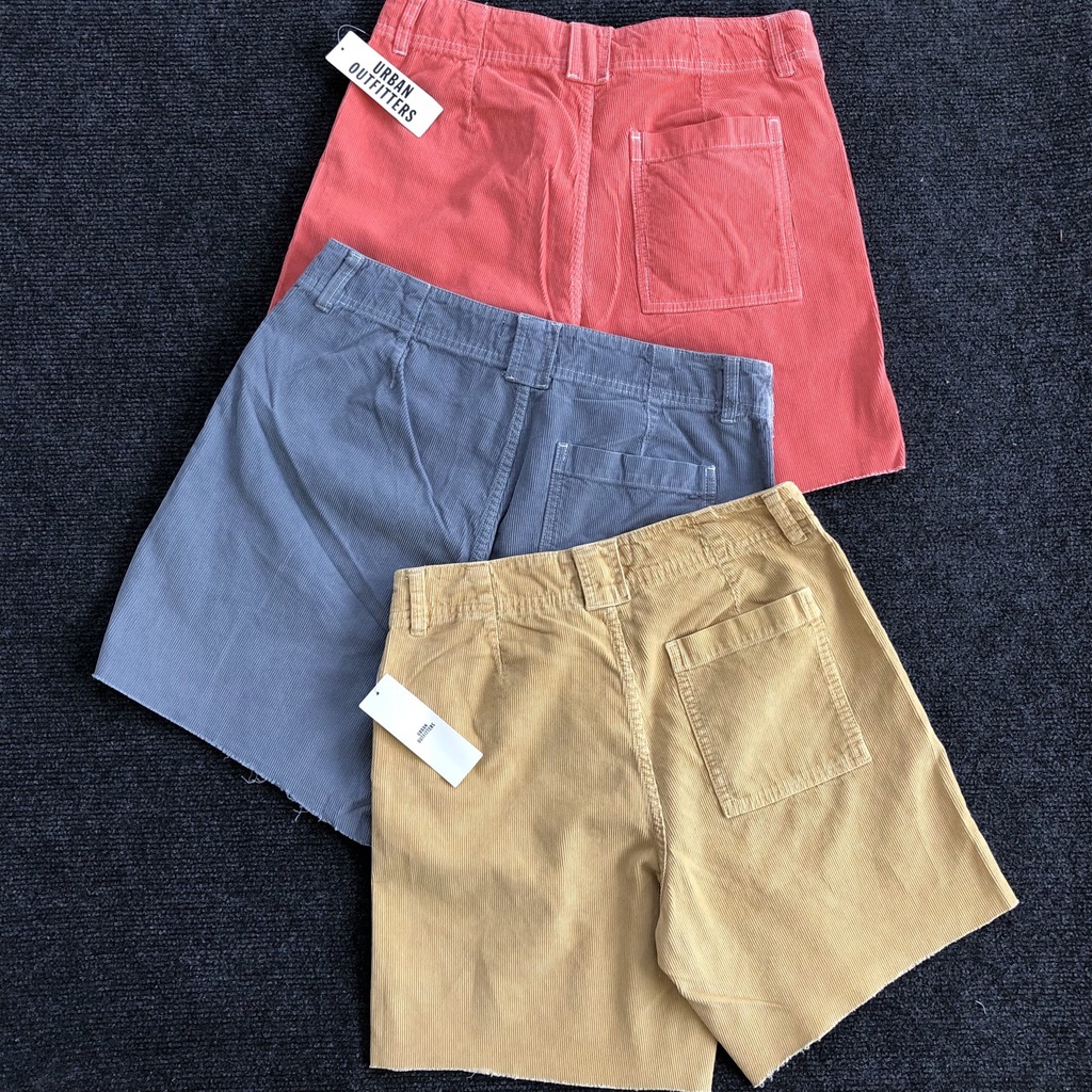 Quần short Nhung Tăm thời trang chất liệu Bogen form quần cứng cáp " URBAN OUTFITTERS " Hàng chính hãng/Oshop