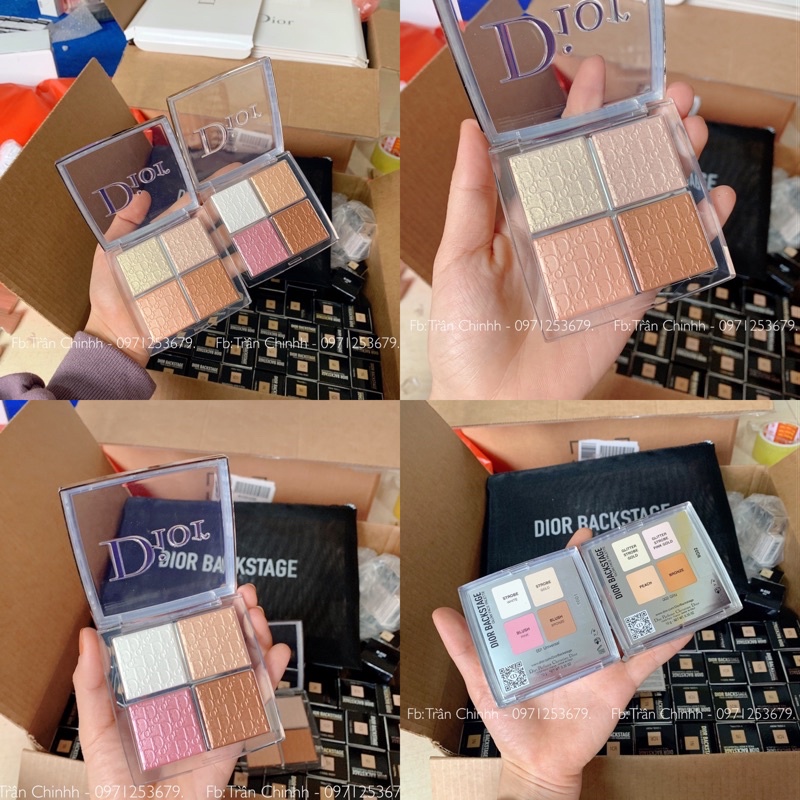 Bill US - Bảng phấn bắt sáng 4 ô Highlight Dior Backstage Glow Face Palette