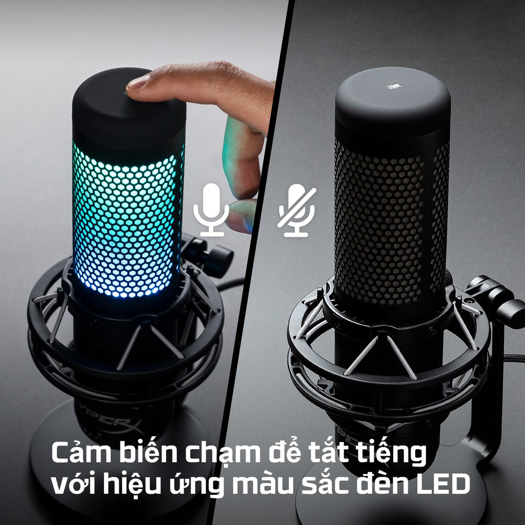 Thiết bị thu âm HP HyperX QuadCast S  - Hàng Chính Hãng