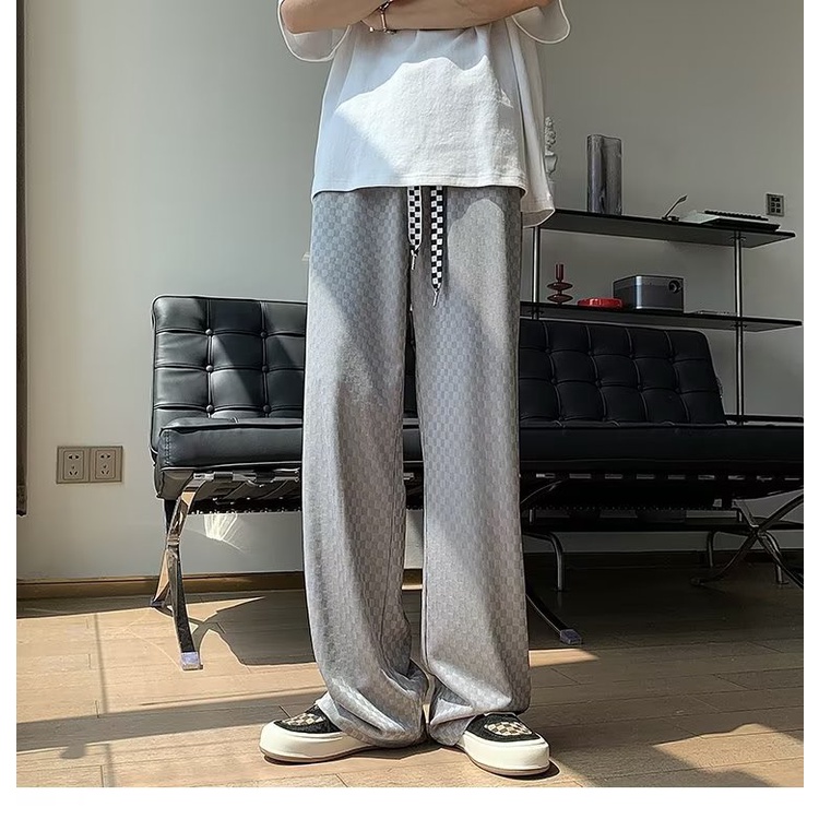 Quần Dài Lưng Thun Dáng Rộng Thoáng Khí Thoải Mái Phong Cách Hàn Quốc Thời Trang Cho Nam size M-3XL