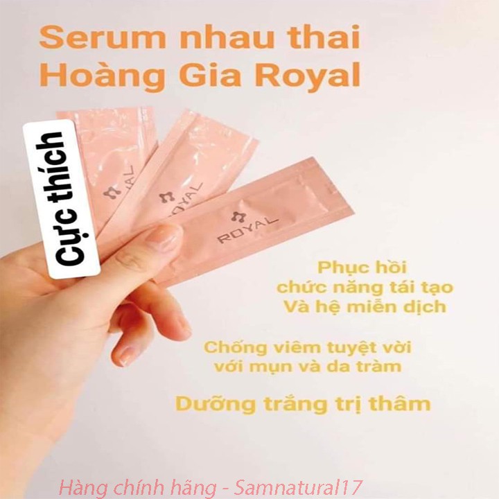 Serum nhau thai cuống rốn Nhật set 5 gói phục hồi những thương tổn trên da, mang lại cho bạn làn da mịn màng