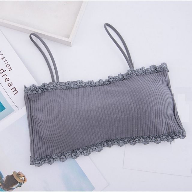 Áo Bra nữ có dây kiểu dáng quây chất liệu cotton tăm 636 | WebRaoVat - webraovat.net.vn