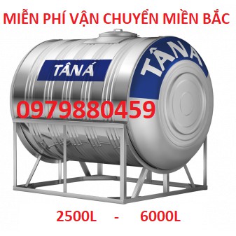 Bồn nước, téc nước nằm inox304 2500l-6000l  Tân á Bảo hành 15 năm