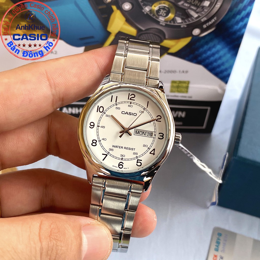 Đồng hồ nam Casio MTP-V006 MTP-V006D MTP-V006G MTP-V006SG bảo hành 1 năm chính hãng Anh Khuê dây thép | BigBuy360 - bigbuy360.vn