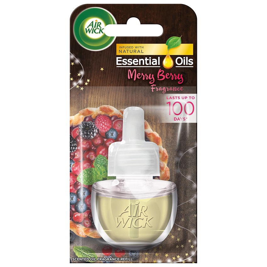 Chai tinh dầu cắm điện Airwick Refill AWK0534 Merry Berry 19ml (Hương trái cây rừng)
