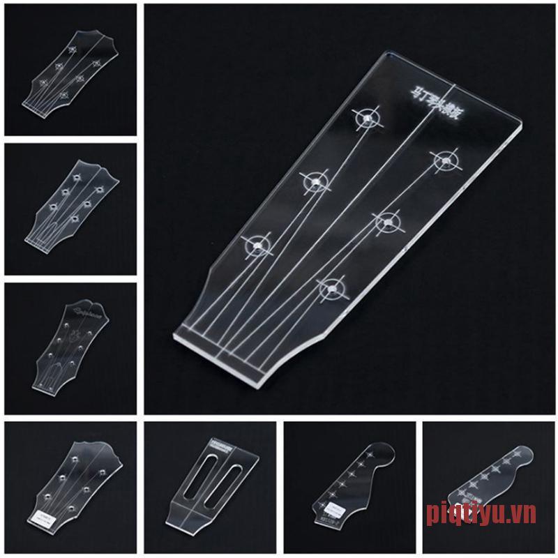 PiqtiYU Guitar Head Template Ukulele Transparent Acrylic Template Guitar Making Mo