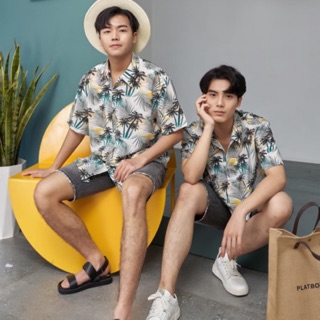 Áo sơ mi đi biển Áo sơ mi Hawaii Áo sơ mi hoa quả Áo sơ mi hoa lá