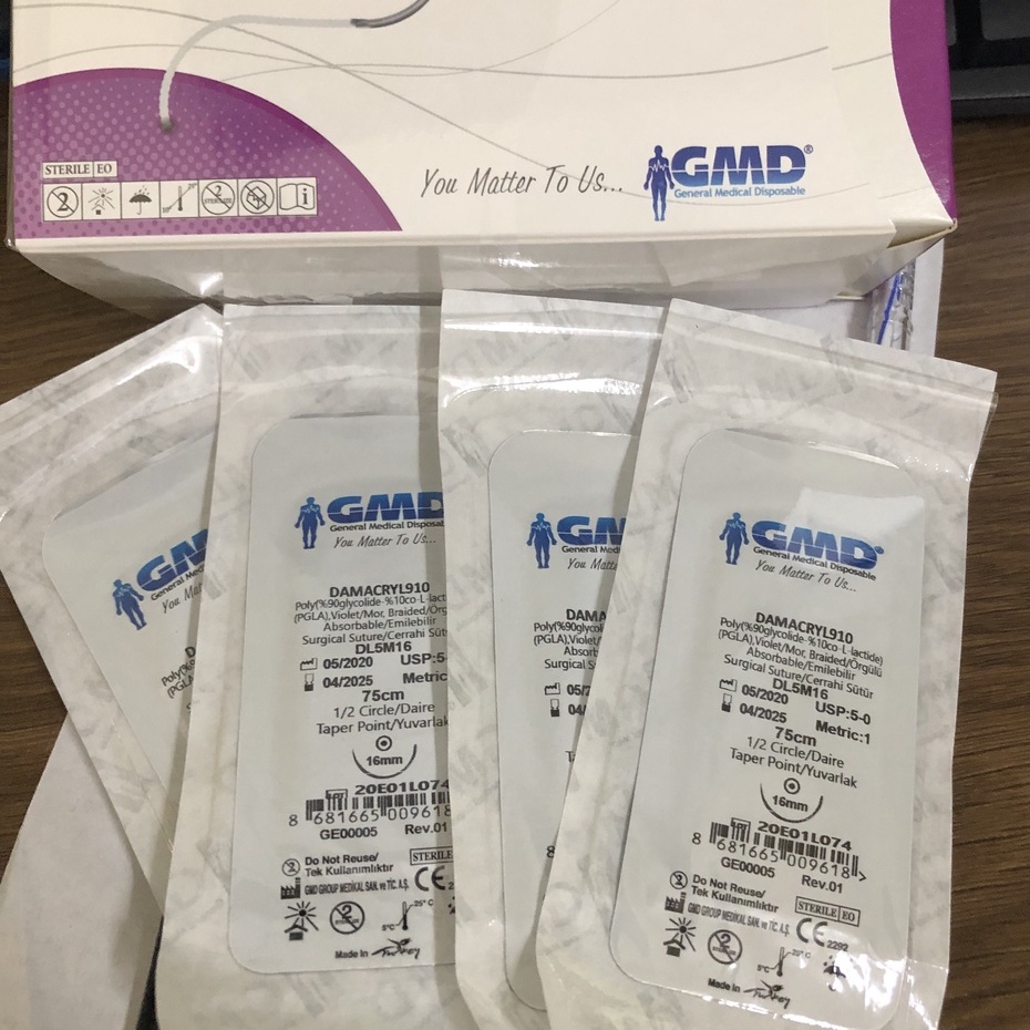 Chỉ phẫu thuật thẩm mỹ tự tiêu Damacryl 5/0