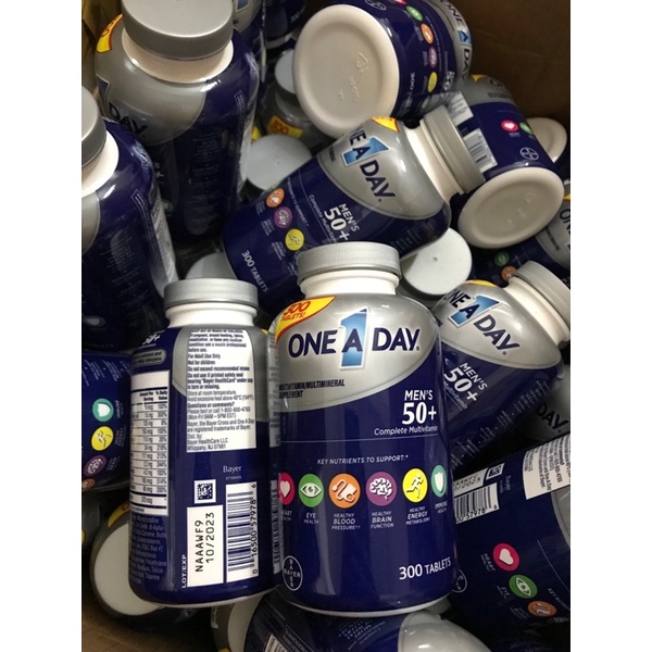 Date/2025 Viên Uống One A Day Men 50+ Lọ 300 viên