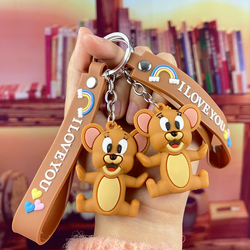 Móc chìa khoá xe máy Tom và Jerry dễ thương, móc treo chìa khoá ô tô phong cách trẻ trung hot trend Tik Tok (tuyển s
