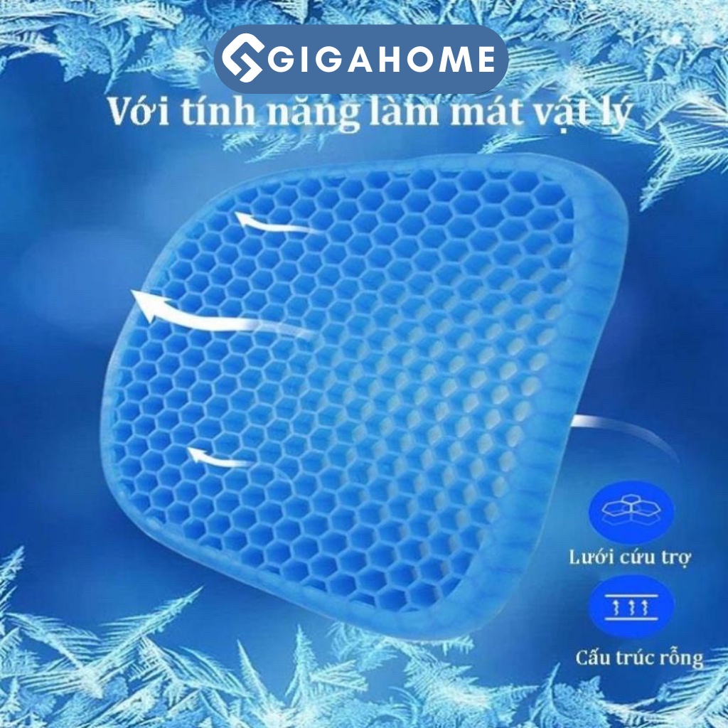 Đệm Lót Ghế Văn Phòng GIGAHOME Gel Tổ Ong 3D 4124