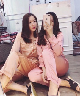 PIZAMA BÈO PHI LỤA - TAY DÀI QUẦN DÀI