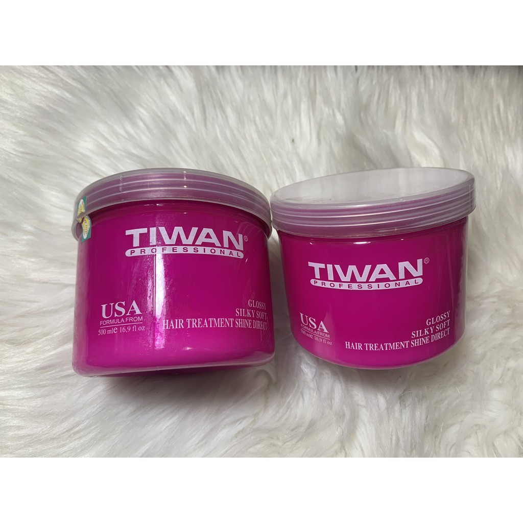 Hấp Dầu Tiwan Hồng Glossy Silky Soft 500ml