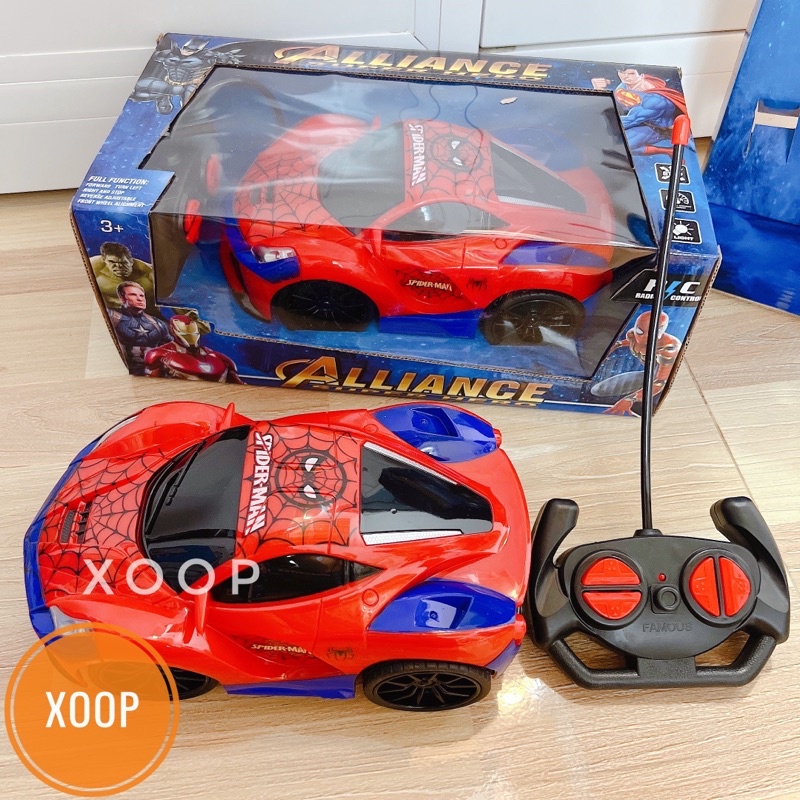 Đồ chơi xoop! Xe khiển 4 chiều siêu nhân nhện hàng cao cấp đóng hộp_Shop Hoàng Thiên Khiêm